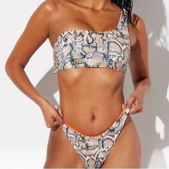 Reversible Bandeau Bikini Set‎ Size S RefN07 - Picture 1 of 9
